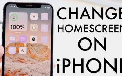 how to change home screen on iphone