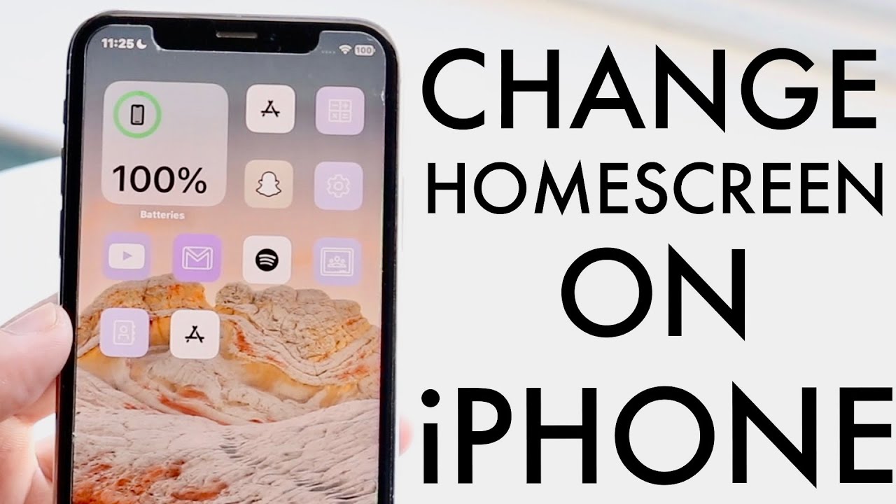 how to change home screen on iphone